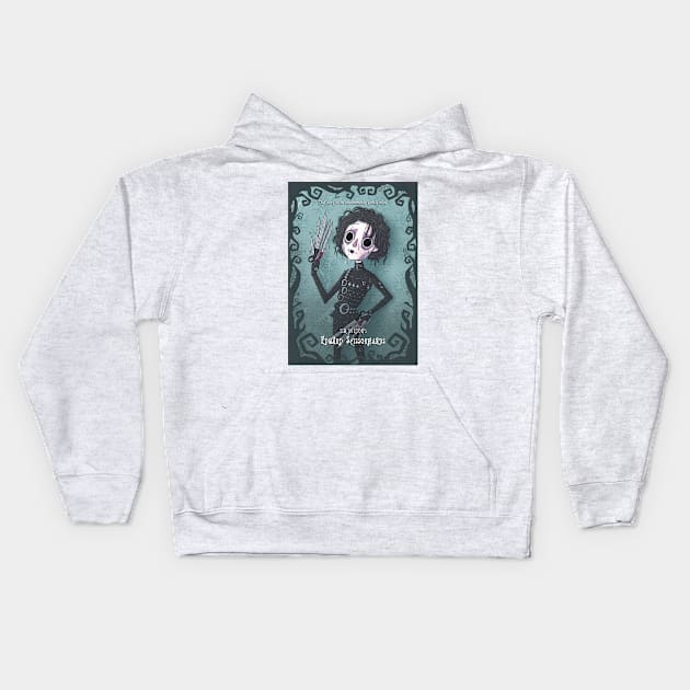 Edward Scissorhands Kids Hoodie by Sickyll